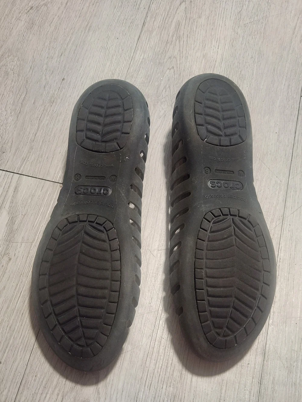Crocs Adrina Caged Jelly Ballet Flats 8w